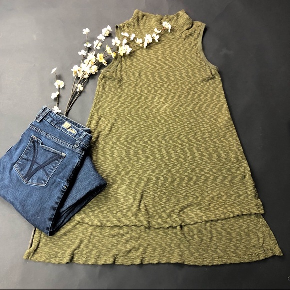 Anthro Left Of Center Mock Turtle Neck Tunic Sz XS - Picture 5 of 7